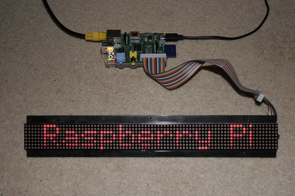 led display with raspberry pi